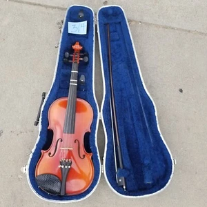 Vintage Karl Knilling Violin NEEDS REPAIR 3/4 w/ Case - Picture 1 of 24