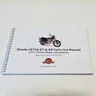 Honda Parts List Book for CB750 K7 K8. Reproduction. HPL025
