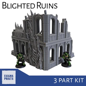 Blighted Imperialis Ruins - 3d Printed Plague Terrain for Tabletop Wargaming - Picture 1 of 7