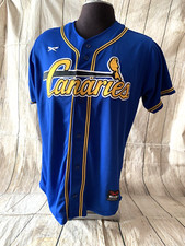 SIOUX FALLS CANARIES Jersey Blue Men's Large Jersey American Association milb