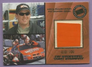 2001 Press Pass Trackside Race Used Pit Stoppers #PSD2 TONY STEWART 010/100 - Picture 1 of 2