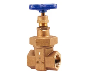 1/2" Nibco Gate Valve T-176-SS Threaded F NPT Non Rise Stem Bronze 0.5" NL2IS06 - Picture 1 of 5