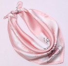 100% Silk 20" Square Scarf Children Women baby neckerchief cartoon pink MY182-1