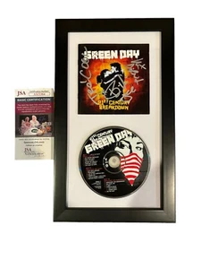 GREEN DAY 21st CENTURY BREAKDOWN SIGNED FRAMED CD JSA Autograph Billie Joe +2 - Picture 1 of 2