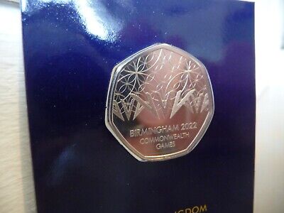 2022 Birmingham Commonwealth Games BU 50p Coin Brilliant Uncirculated Certified • 9.54£