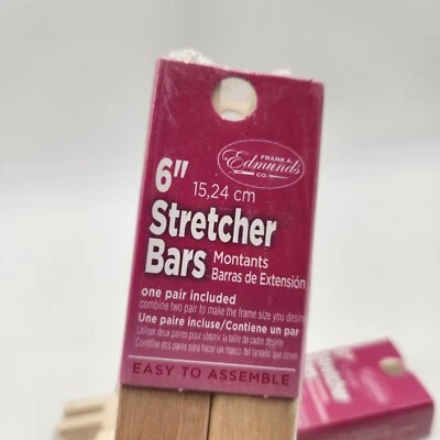 Edmunds 3006 Regular Stretcher Bars for Needle Art 6" by 3/4-Inch Lot Of 2  - Image 1 of 4