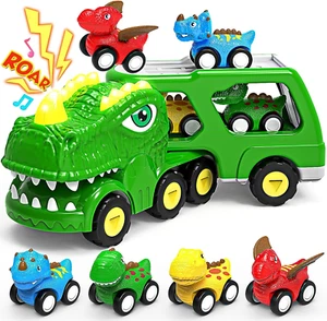 Toys for 1 2 3 4 Year Old Boy Girl, 5 in 1 Toy Trucks for Boys Age 2-3 with 4 Di - Picture 1 of 12