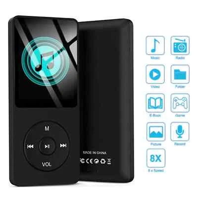 MP3 Player with Bluetooth 4.0 FM Radio Recorder Compact Design for Sport & Trave