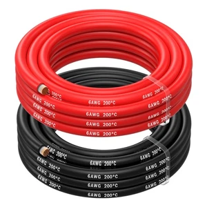 Cable eléctrico de silicona MMOBIEL 6 AWG - Cable de cobre estañado calibre 6 2,5 m - Imagen 1 de 5