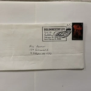 2018 Bioluminescent Life Forever Stamp FDC Fort Pierce FL - Picture 1 of 1