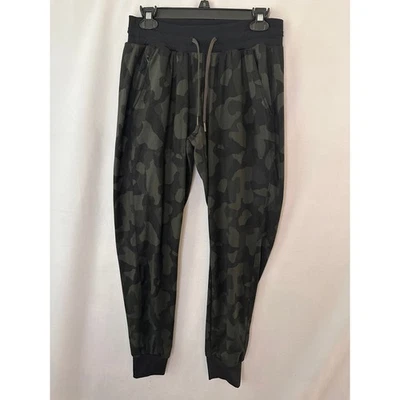 Calça atlética Zella feminina joggers camuflada Athleisure preta verde média - Imagem 1 de 4