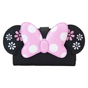 Loungefly Disney Minnie Mouse Floral Rock The Dots Flap Wallet Purse - BNWT - Picture 1 of 5