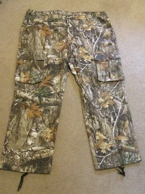 Realtree Edge Camo Cargo Pants Mens XXL 44 46 Elastic Waist 32" Inseam  NEW - Image 1 of 4