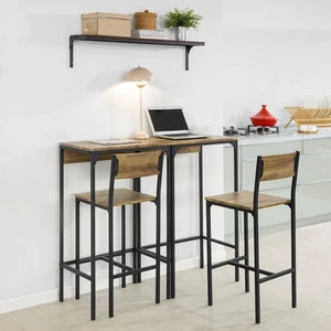 SoBuy Agotado 4 Piezas Mesa de Bar con Sillas Mesa de Bistró Mesa de Pie OGT42-F - Imagen 1 de 8