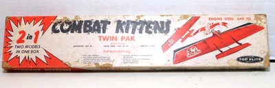 Vintage Top Flite Combat Kittens Control Line Aircraft Kit Twin Pak READ-PARTIAL - Image 1 of 4