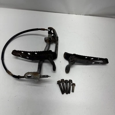 1986 Honda TRX250 Fourtrax 250 OEM Footpegs Left Right Foot Rests Peg Lever - Image 1 of 4