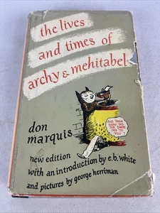 The Lives And Times Of Archy & Mehitabel - Don Marquis - HC w/DJ - 1950 - Picture 1 of 21