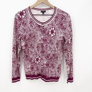 Talbots Petite Cardigan MP Womens Floral Grandmillenial Preppy Classic Feminine - Picture 1 of 10