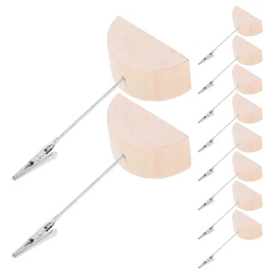  10 Pcs Visitenkartenhalter Holz Tischnummernhalter Für Die Hochzeit Aus - Bild 1 von 4