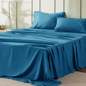 BEDSURE Queen Sheet Set - Soft 1800 Sheets for Queen Size Bed, 4 Pieces Hotel - Picture 1 of 9