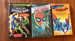 STAN LEE PRESENTS THE AMAZING SPIDER-MAN MARVEL COMICS PB #1, #8 & SUPERMAN - Picture 1 of 4