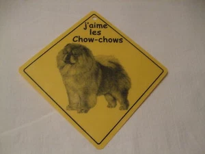 Schild - Ich liebe Chow-Chows - Bild 1 von 1