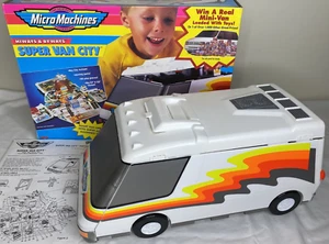 Vintage Micro Machines Super Van City Playset - Galoob - 1995 - with Box - Picture 1 of 10