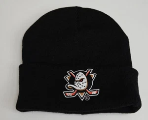 Anaheim Ducks Black Knit Beanie D23 Disney Fan Club Promo NHL NEW - Picture 1 of 4