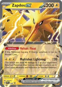 Pokemon TCG GCC Zapdos ex SVP 049 English EXC/NM Scarlet & Violet Promo REG - Imagen 1 de 1