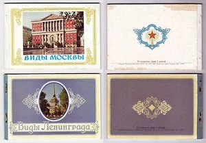 URSS 1956 2 FOLLETOS COMPLETOS DE TARJETAS DE PAPELERÍA - Imagen 1 de 9