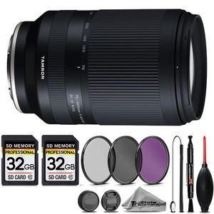 Tamron 70-300mm f/4.5-6.3 Di III RXD Lens (E)+3PC FILTER+64GB STORAGE KIT