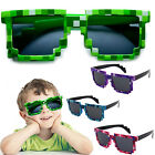 Kids Children 8-Bit Pixel Sunglasses Pixelated Glasses Boys Block Girls Party