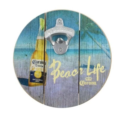 NEW CORONA BEACH  Wall Mounted Bottle Opener Perfect for Man Cave, Patio, Game  - Image 1 of 2