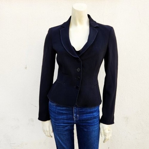 Giacca blazer vintage MOSCHINO donna economica e chic manica lunga nero taglia 4
