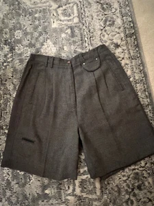 Vintage Jamie Sadock Woman’s High Waisted Bermuda Shorts Athletic Golf Gray 12 - Picture 1 of 6