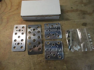 NEW FORD MUSTANG COBRA 4 PIECE ALUMINUM PEDAL COVERS MAC 29460 - Picture 1 of 5