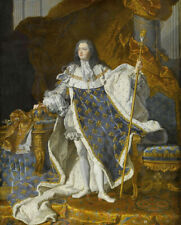 Huge oil painting Portrait of Louis XV in His Coronation Robes Hand painted art