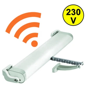 Accionamiento por cadena 350 N, 230 V, blanco con radio; manijas de puerta cadenas, ventana, ventilación - Imagen 1 de 1