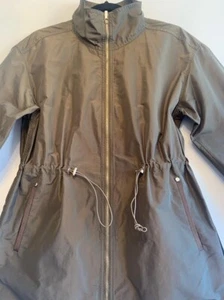 $798 LAFAYETTE 148 NY JACKET/RAINCOAT/WINDBREAKER ZIP-UP PACKABLE POUCH Sz S - Picture 1 of 12