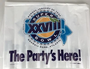 Super Bowl XXVIII Atlanta Georgia Dome Table Cover Or Banner 1994 92" x 36"  - Picture 1 of 3