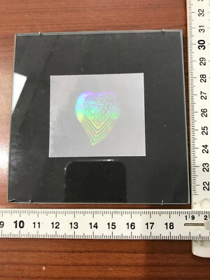 1 Hologramm Bild mit Herz,  Holographie 3D (HX-17) - Bild 1 von 3