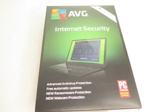 AVG Internet Security (3 PCs / 1 Year) - FREE SHIPPING New, Sealed Box - Picture 1 of 3