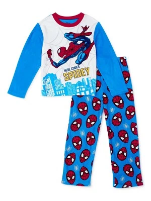 Spiderman Pajamas Size 6 8 10 Boys Winter Set Fleece Pants S, Medium, Large NWT - Image 1 of 3