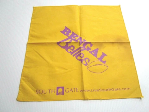 VINTAGE OLD LSU BENGAL BELLES FOOTBALL SACK CLOTH / RALLY TOWEL by South Gate Cover