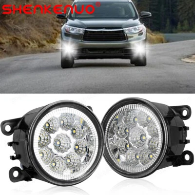 Luzes de neblina do para-choque dianteiro para Toyota Highlander 2014-2019 lâmpadas de direção esquerda+direita - Imagem 1 de 4