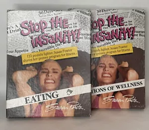 SUSAN POWTER Stop The Insanity Posten Essen VHS und Kassetten Kassetten Set in Schachtel - Bild 1 von 4