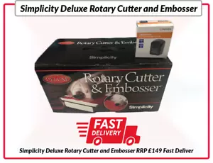 Cortador y emboscador rotativo Simplicity de lujo entrega rápida stock Reino Unido precio de venta sugerido por el fabricante £149 - Imagen 1 de 9