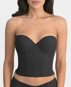 Dominique BLACK Brie Backless Strapless Bra, US 44D, UK 44D - Picture 1 of 4