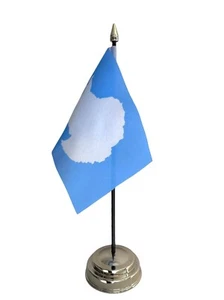 ANTARCTICA DESKTOP TABLE FLAG 6"X4" 15cm x 10cm flags - Picture 1 of 1