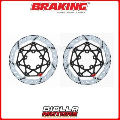 KIT DISCHI FRENO ANTERIORE BRAKING KAWASAKI ZX6R NINJA 600 2008 - [WAVE FLOTTANT Foto 1 de 4